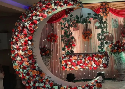 Cradle ceremony flower decoraton