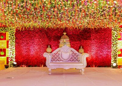 Engagement flower decoration