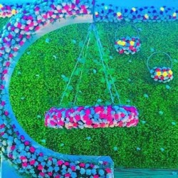 Cradle ceremony flower decoration