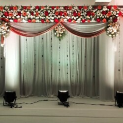 Half saree flower decoration