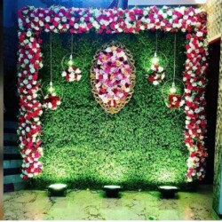 Half saree flower decoration