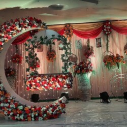 Cradle ceremony flower decoration