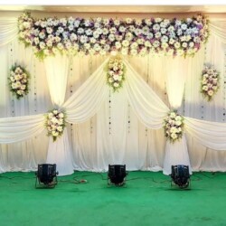 Half saree flower decoration