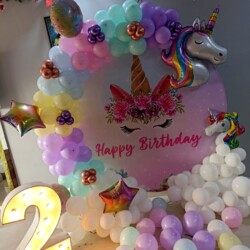 Birthday balloon decoration