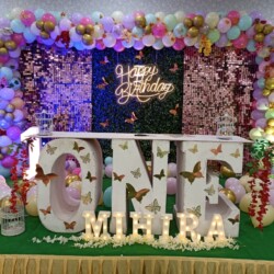 Birthday balloon decoration