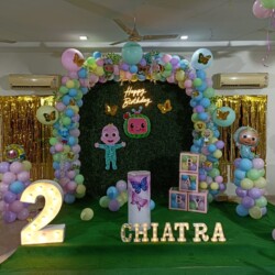 Birthday balloon decoration