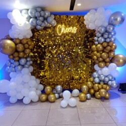 Birthday balloon decoration