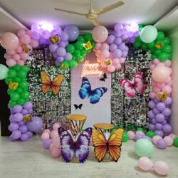 Birthday balloon decoration