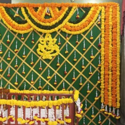 Cradle ceremony flower decoration