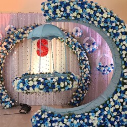 Cradle ceremony flower decoration