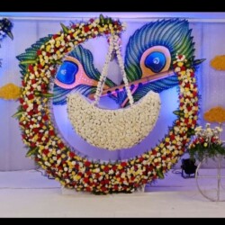 Cradle ceremony flower decoration