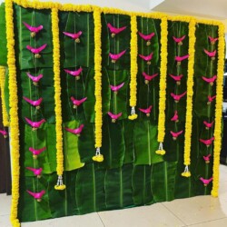 Haldi flower decoration