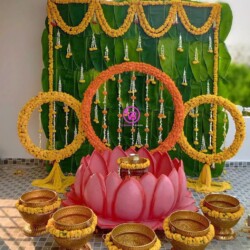 Haldi flower decoration