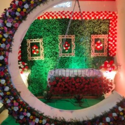 Cradle ceremony flower decoration