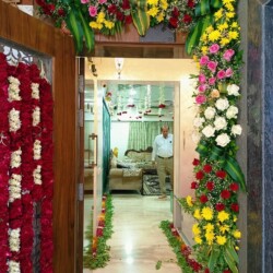 House warming flower decoration