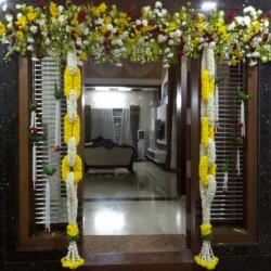 House warming flower decoration