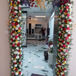 House warming flower decoration