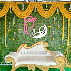 Baby shower flower decoration