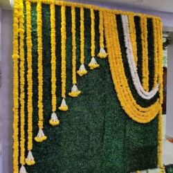 Haldi flower decoration