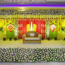 wedding stage flower decoration