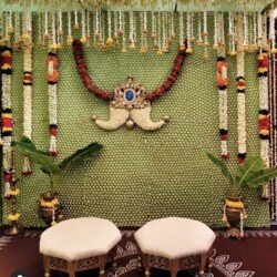 Dhoti flower decoration