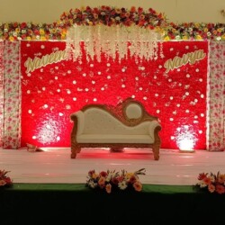 Engagement flower decoration