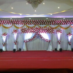 Halfsaree flower decoration | Baby shower flower decoration