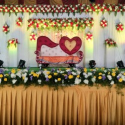 Engagement flower decoration