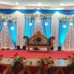 Half saree flower decoration