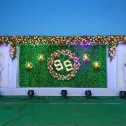 Half saree flower decoration