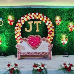 half saree flower decoration