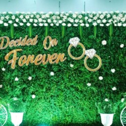 Engagement flower decoration
