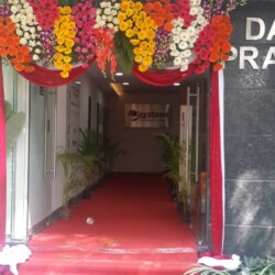 Office inauguration flower decoration