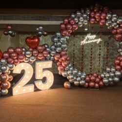 25th Anniversary balloon decoration
