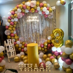 Birthday balloon decoration