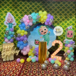 Birthday balloon decoration