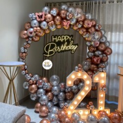 Birthday balloon decoration