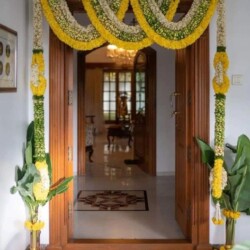 House warming flower decortion